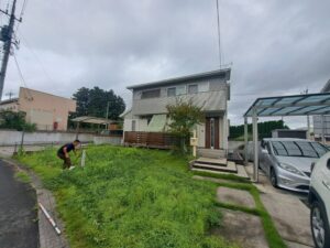 外構のリフォーム・フェンスと人工芝とポーチテラス施工事例（那須塩原市）